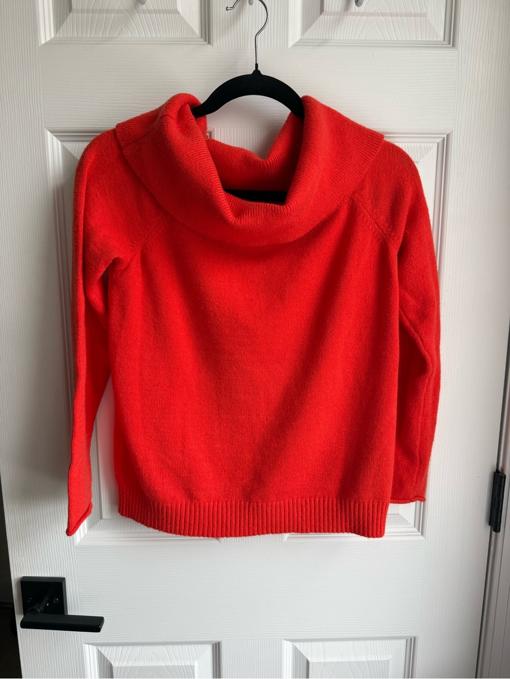 Anthropologie Orange  Cowl Neck Sweater